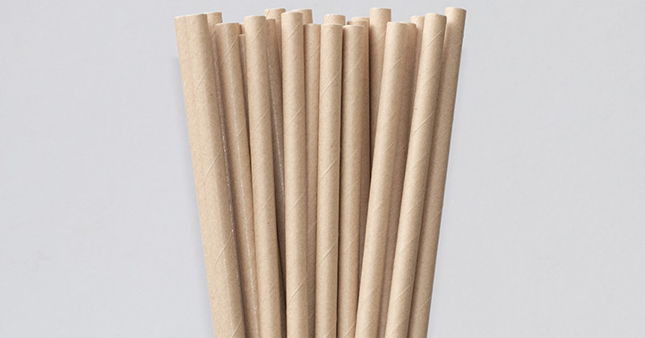 Papiertrinkhalme kraft 197/6mm 250 stk