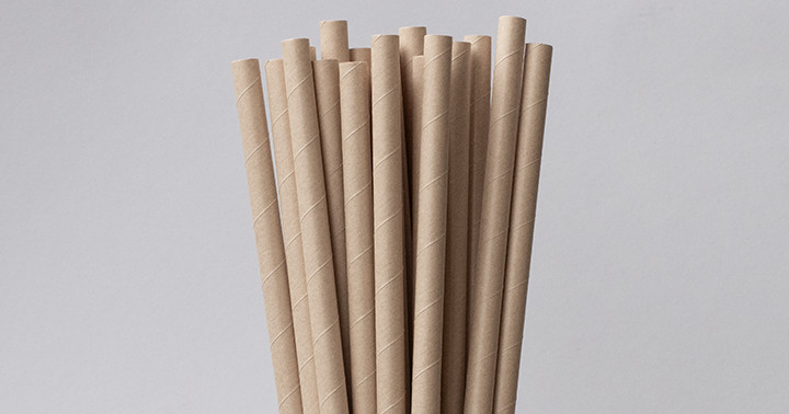 Papiertrinkhalme lange kraft 240/8mm 200 stk